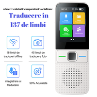 Traducator inteligent Vocal Digital Bidirectional cu peste 137 Limbi Online si Offline,Translator in timp real,voce-text - 7