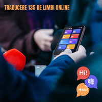 Traducator intelligent bidirectional in timp real,Traducere vocala instantanee online in 135 de limbi,translator cu WIFI - 5