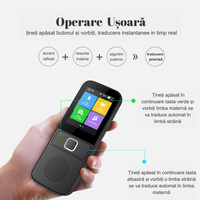 Translator inteligent Vocal Digital Bidirectional cu peste 137 Limbi Online si Offline,Traducator in timp real,voce,text - 3