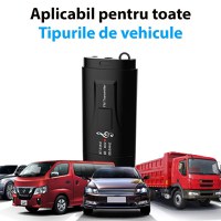 Transmitator receptor auto Techstar® M128, Bluetooth 5.0, Port USB, AUX 3.5 mm, Conectare la sistemul audio auto, Negru - 1