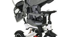 Tricicleta si Carucior Premium TRIKE FIX V3 Gri pentru Copii