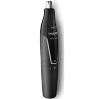 Trimmer pentru nas/urechi Philips NT1620/15, baterie, lavabil, utilizare umed si uscat, Negru - 2
