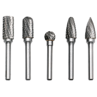 Trusa 5 Freze Biax de Carbura din Otel Tungsten pentru Metal, Lemn si altele, Diamentru Varf 12 mm si Tija Prindere 6 mm - 2