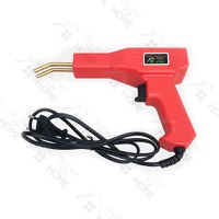 Trusa Aparat sudat plastic, GlowforHome, Pistol Profesional pentru lipit/sudat plastic, 200 capse, putere 50W, rosu - 1