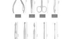 Trusa Manichiura si Pedichiura 19 Piese Inox Premium, Cutie Eleganta si Portabila, Cadou Ideal pentru Ingrijire Personala