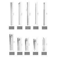 Trusa Manichiura si Pedichiura 19 Piese Inox Premium, Cutie Eleganta si Portabila, Cadou Ideal pentru Ingrijire Personala - 2