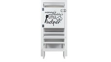 Turn de activitati pliabil Learning Tower - alb