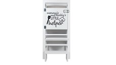 Turn de activitati pliabil Learning Tower - alb