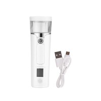 Umidificator Techstar® Hidratare Ten, Pulverizare Abur Rece, Rezervor 40ML, Display LCD, Reincarcabil, USB, 1200mAh - 5