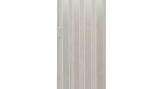 Usa plianta Tempo Line, 80x200cm, alb cu insertii gri