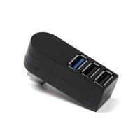 USB Hub Techstar® HB3, 3.0 High Speed, 1 Port USB 3.0, 2 Port USB 2.0, Conexiune USB 3.0 de mare viteza, Compact - 4