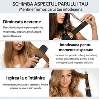 Uscator de par multifunctional 5 in 1, 1000W, 60000 RPM, 200 milioane Ioni Negativi, 3 trepte temperatura, Negru Auriu - 8