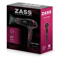 Uscator de par Profesional Zass ZHD 07, negru-pink - 3