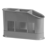 Uscator tacamuri 3 compartimente, gri, DOMOTTI Asca - 1