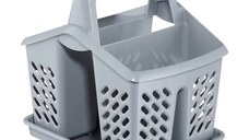 Uscator tacamuri 4 compartimente, gri, DOMOTTI Asca