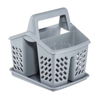 Uscator tacamuri 4 compartimente, gri, DOMOTTI Asca - 1