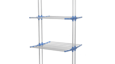 Uscator Vertical Mobil si Pliabil pentru Rufe cu Suport pentru Umerase - inaltime 173cm