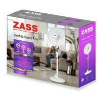 Ventilator cu picior ajustabil si telecomanda Zass ZFTRA 1608, alb - 5