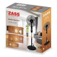Ventilator cu picior,timer si telecomanda Zass ZFTR 1615, negru - 4