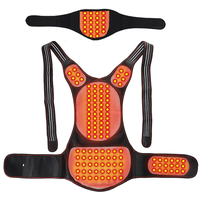 Vesta incalzitoare turmalina, suport lombar, cervical, abdominal, ajustabil, 118 magneti, corectare postura, unisex, M - 1
