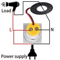 Voltmetru si Ampemetru Digital MRG MAD22 , Patrat, LCD, AC 50-500V, 100A - 1