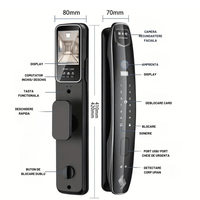 Yala inteligenta Smart cu recunoastere Faciala, Incuietoare cu Camera Video, Amprenta, Card, Parola, Cheie, Aplicatie - 11