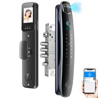 Yala inteligenta Smart cu recunoastere Faciala, Incuietoare cu Camera Video, Amprenta, Card, Parola, Cheie, Aplicatie - 1