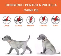 Zgarda Antiparazitara Caini MRG M910 , Pana la 62 cm, din Plante, Anti Purici , Capuse - 1