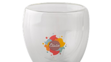 Etolia pahar sticla pereti dubli pentru Latte Macchiato 300ml