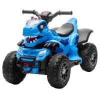 Atv Dinozaur electric pentru copii, Kinderauto T-REX 35W 6V, cu telecomanda inclusa, premium, Albastru - 1
