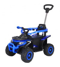 ATV electric cu maner 4 in 1, Kinderauto Hercules 35W 6V, telecomanda, echipare premium, albastru - 1