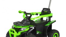 ATV electric cu maner 4 in 1, Kinderauto Hercules 35W 6V, telecomanda, echipare premium, verde
