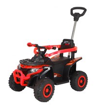 ATV electric cu maner 4 in 1, pentru copii 1-3 ani, Kinderauto Hercules, 35W, 6V, telecomanda, premium, rosu - 1