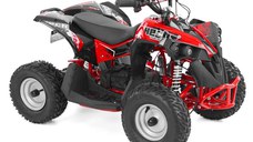 ATV electric Kinder Eco Wolf , motor 1060W 36V pozitionat pe punte si cui remorcare,  culoare rosie