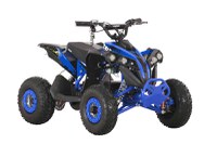 ATV electric Kinder Eco Wolf XXL 1200W 48V cu 3 viteza 6 inch, culoare albastra - 1