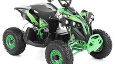 ATV electric Kinder Eco Wolf XXL 1200W 48V cu 3 viteza 6 inch, culoare verde