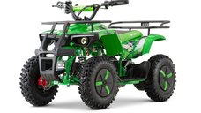 ATV electric NITRO Dusty pentru copii, 1000W, 36V, verde, cu anvelope Snowy