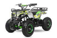 ATV electric NITRO Torino Quad 1000W 48V cu anvelope 13x4.10-6, grafiti green - 1