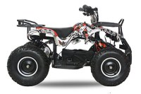 ATV electric NITRO Torino Quad 1000W 48V cu anvelope 13x4.10-6, grafiti white - 1