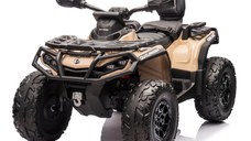 ATV electric pentru 2 copii Can Am Outlender 800W 24V Bombardier, culoare khaki