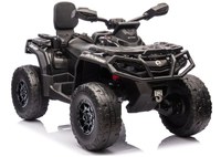 ATV electric pentru 2 copii Can Am Outlender 800W 24V Bombardier, culoare neagra - 1