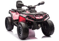 ATV electric pentru 2 copii Can Am Outlender 800W 24V Bombardier, culoare roz - 1