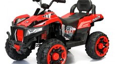 ATV electric pentru 2 copii Kinderauto SuperOffroad V2 4x4 180W 12V 12Ah, rosu premium