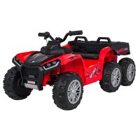 ATV electric pentru copii 2-6 ani, Kinderauto FarmQuad 6x6, 180W, 12V 14AH, roti EVA, rosu - 1