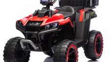 ATV electric pentru copii 3-6 ani, Kinderauto Police, 80W, 12V 7Ah, echipare premium, rosu