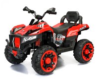 ATV electric pentru copii 4x4 Kinderauto SuperOffroad V2, 2 locuri, 180W 12V, telecomanda inclusa, 3-9 ani, bluetooth, rosu - 1