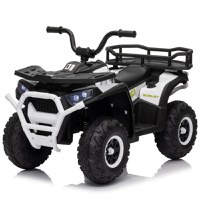 ATV electric pentru copii intre 2 si 5 ani, model Mini Desert, 120W 12V, bluetooth, alb - 1