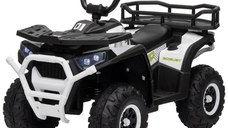 ATV electric pentru copii intre 2 si 5 ani, model Mini Desert, 120W 12V, bluetooth, alb