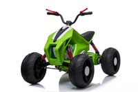 ATV electric pentru copii Kinderauto BJ718 90W 12V cu scaun tapitat culoare Verde - 1