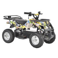 ATV electric pentru copii Kinderauto Jocker Quad 1000W 36V 12Ah, culoare galbena - 1
